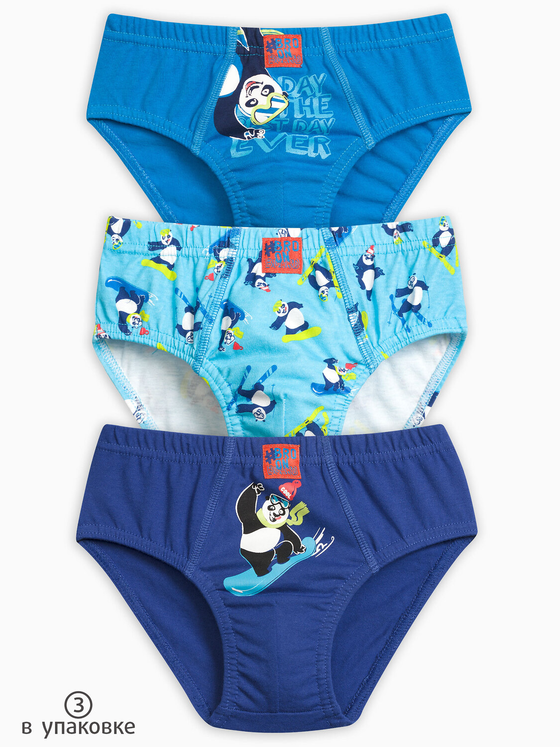 PELICAN Трусы 128733 BULB3142(3) Лазурный/бирюза/синий