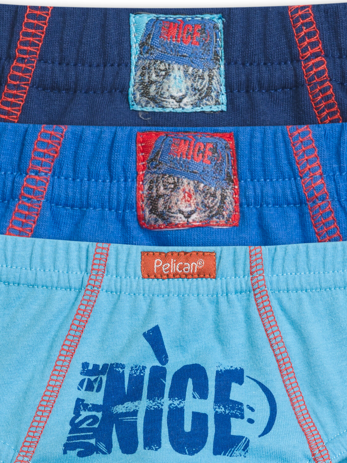 PELICAN Трусы 128738 BULB3174(3) Темно-синий/голубой/синий