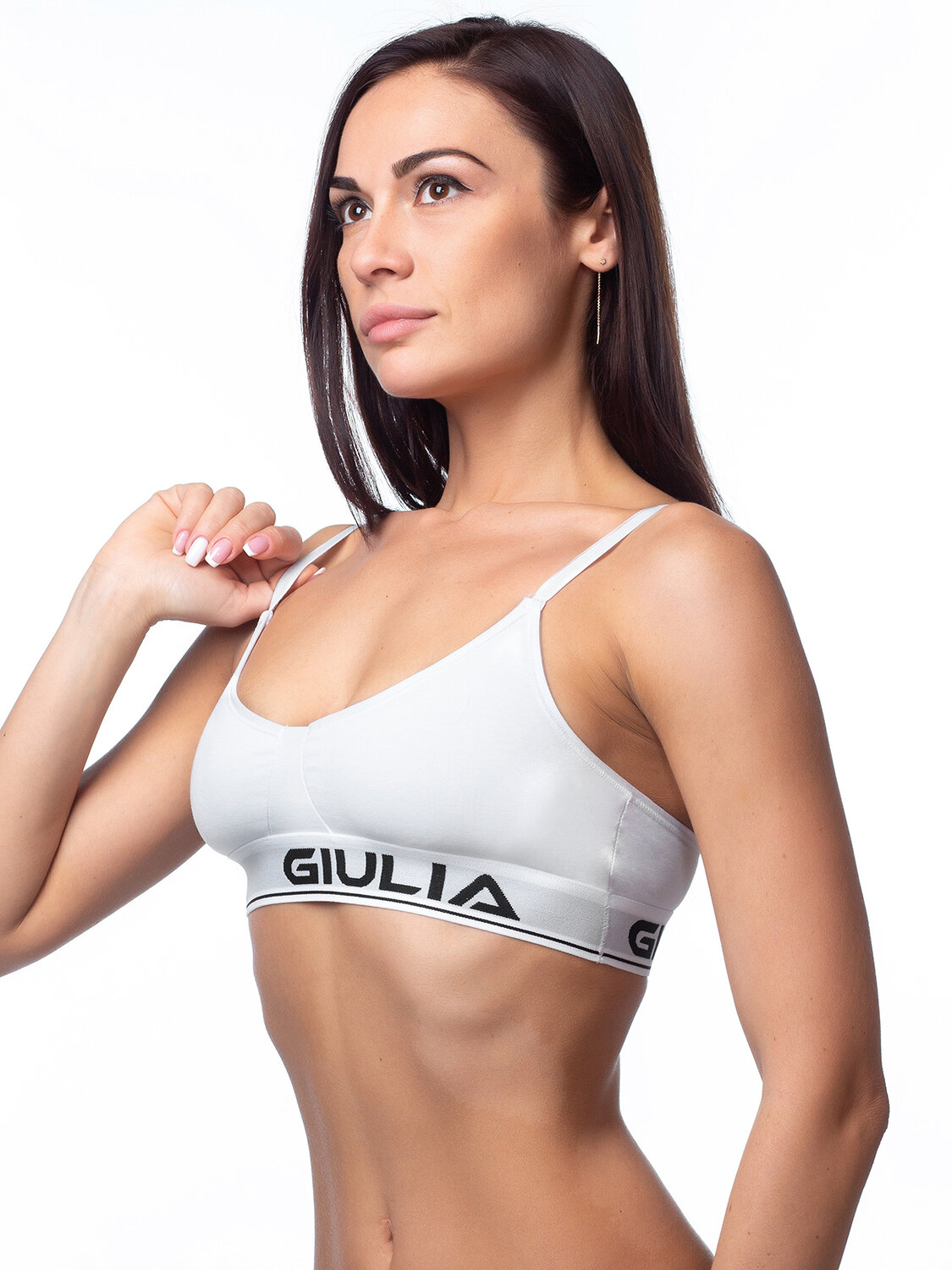 JS Giulia Топ 159106 COTTON BRALETT 01 var B белый