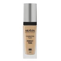 ARAVIA Professional Тональный крем для увлажнения и естественного сияния кожи PERFECT TONE, 30 мл - 02 foundation perfect 398647 L015 