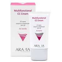 ARAVIA Professional СС-крем защитный SPF-20 Multifunctional CC Cream, Vanilla 01,  туба 50 мл/15 406643 9206 