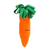 Зооник Игрушка "Морковка" с пищиком, бутылка, флис (70х70х290) 407993 1687 