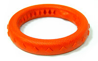 Зооник Игрушка "Кольцо плавающее" среднее , 17 см, пластикат, оранжевая 408135 164112-11 