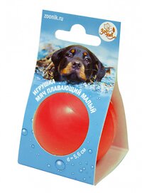 Зооник Игрушка "Мяч плавающий" малый , 5,6 см, пластикат, красный 408139 164118-10 