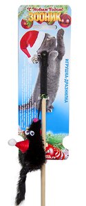 Зооник Дразнилка для кошек "Шустрик в колпачке на веревке"  50 см (07026) 408228 60293-00 