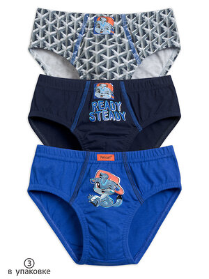 PELICAN Трусы 132385 BULB3193(3) Ультрамарин/темно-синий/серый