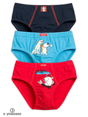 PELICAN Трусы 132386 BULB3194(3) Красный/голубой/темно-синий