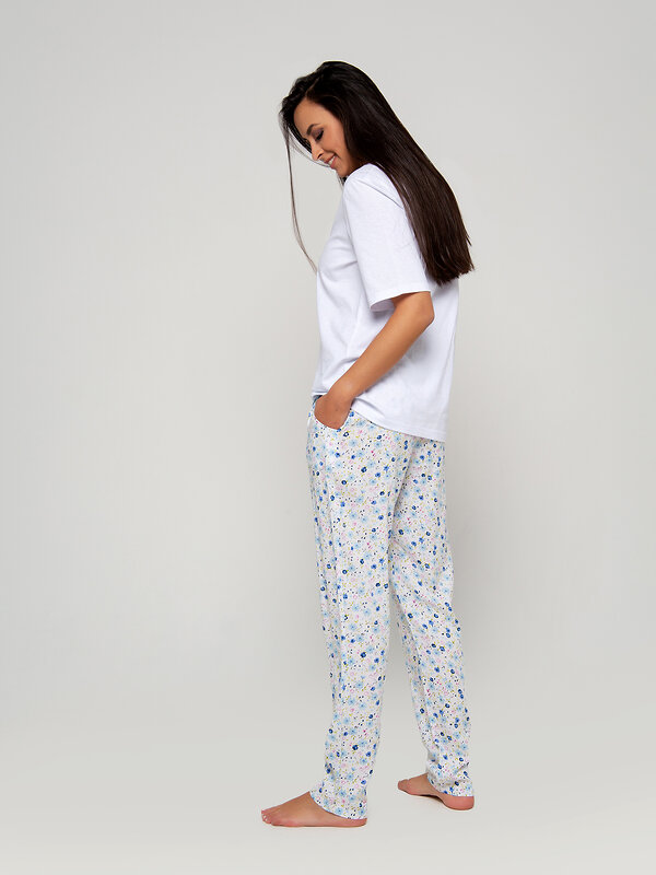 Raposa Брюки 172826 021-2WHT Белый/цветы