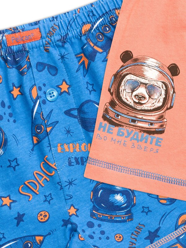 PELICAN Трусы 175510 BUB3255(2) Синий/оранжевый