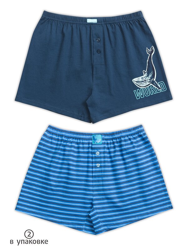 PELICAN Трусы 175512 BUB4223(2) Темно-синий/синий