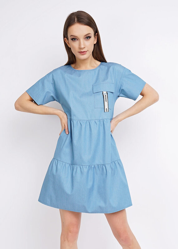 CLEVER Платье 175863 LDR21-897/1 св.джинсовый