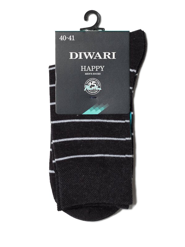 DiWaRi Носки 188111 HAPPY Черный-серый
