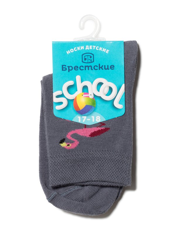БРЕСТСКИЕ Носки 192977 SCHOOL 3081 (с рисунком) Серый