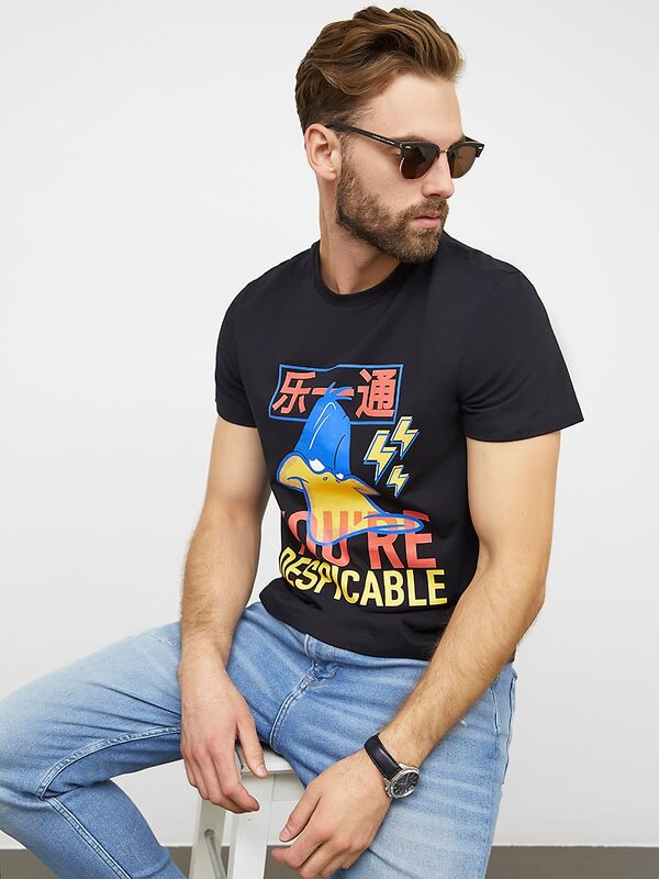 MARK FORMELLE Футболка 193707 111773 черн.+пр, black+print(5-1)