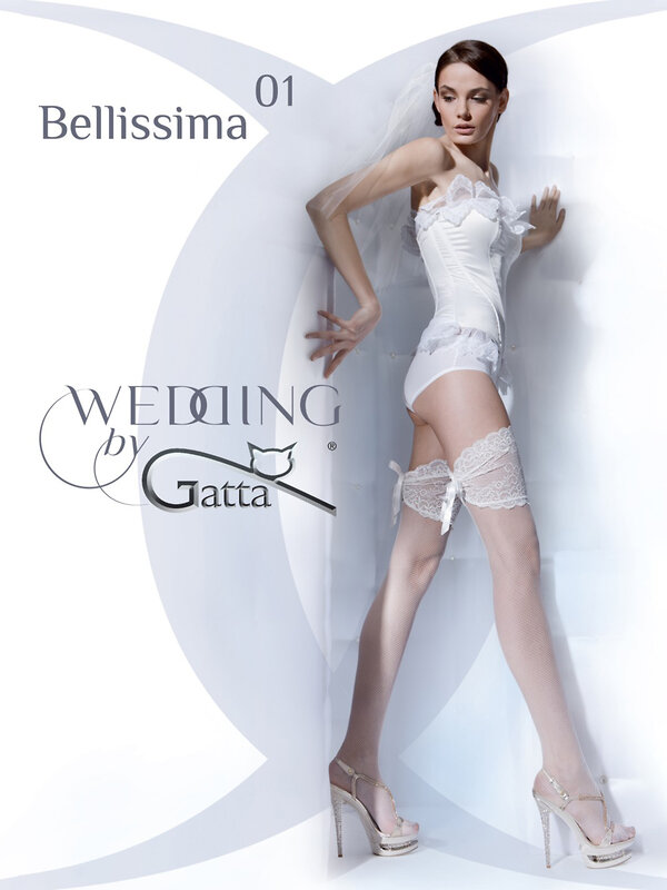 JS Gatta Чулки 232975 BELLISSIMA 01 bianco