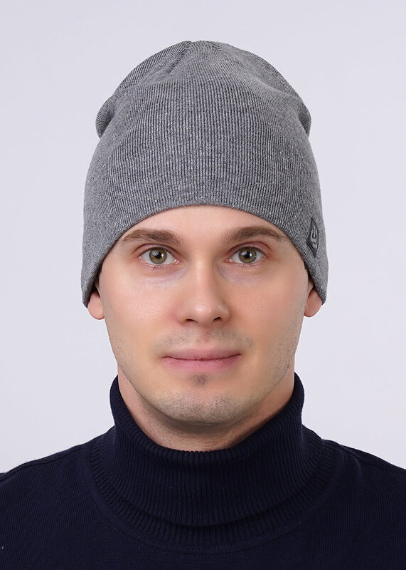 CLEVER Шапка 236897 523416вн меланж т.серый