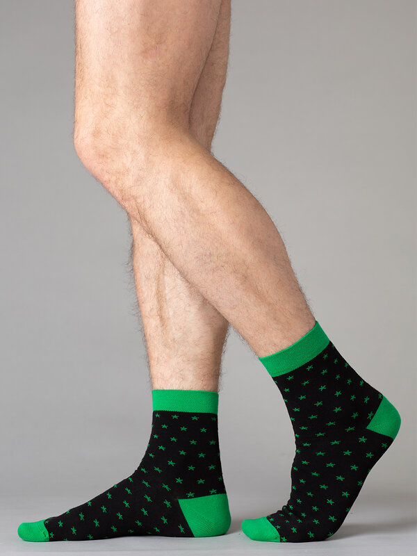 JS Omsa Носки 242895 FREE STYLE 609 nero/verde