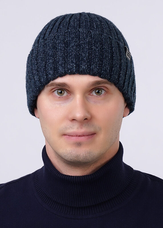 CLEVER Шапка 251453 402848ап джинсовый/т.синий