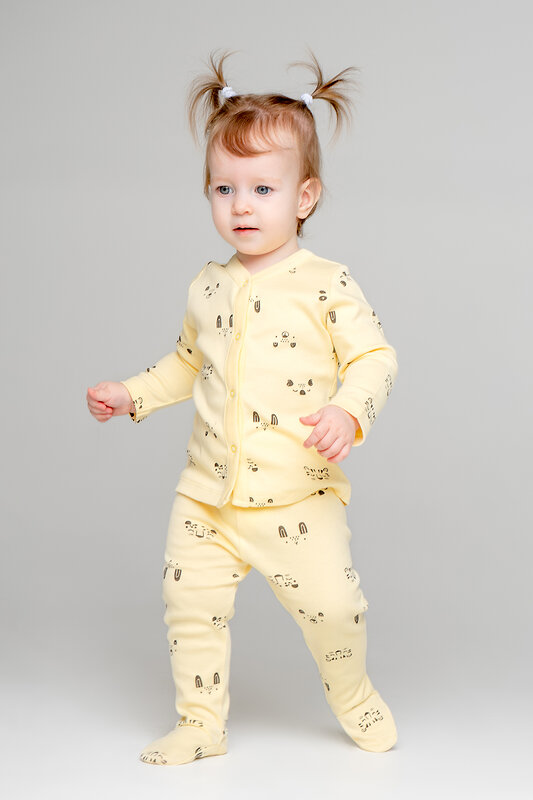 CROCKID Кофточка 257046 К 300450 забавные мордочки на св.желтом