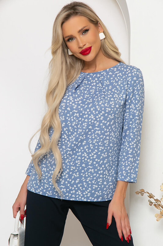 LT Collection Блуза 259307 Б4152 голубой