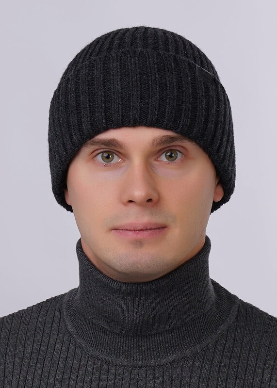 CLEVER Шапка 269244 423668аш меланж т.серый