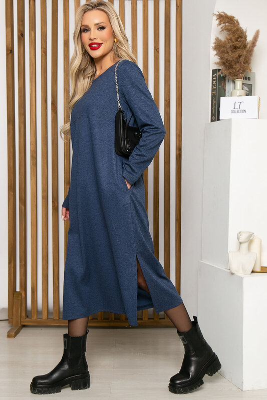 LT Collection Платье 269854 П4838 синий