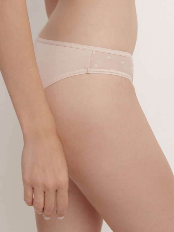 Conte elegant Трусы 271215 MESH&DOTS COTTON LB 1873 cream pink