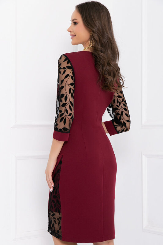 Bellovera Платье 276102 53П4840 бордовый