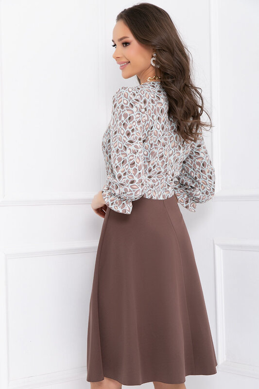 Bellovera Платье 277380 17П4863 коричневый, мятный