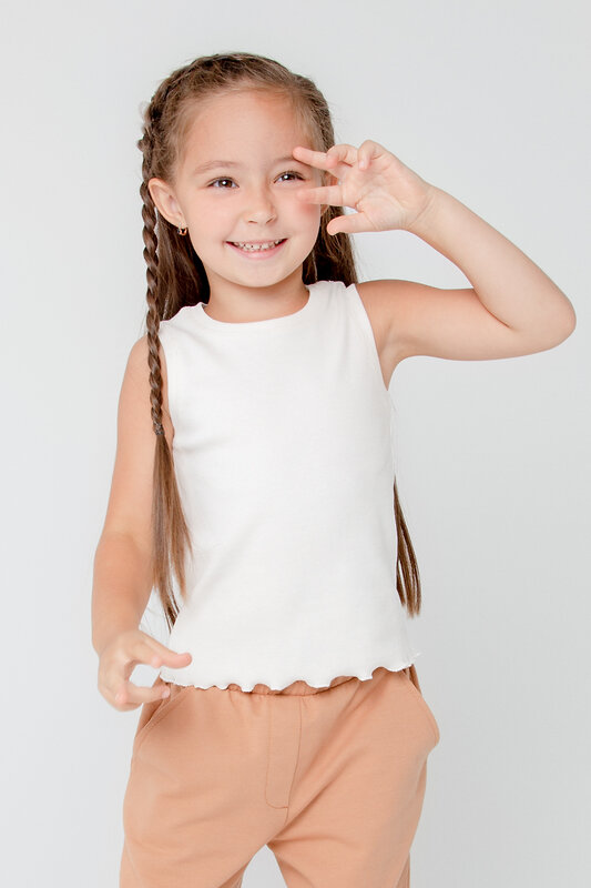 CROCKID Майка 278575 КР 302013 белая лилия