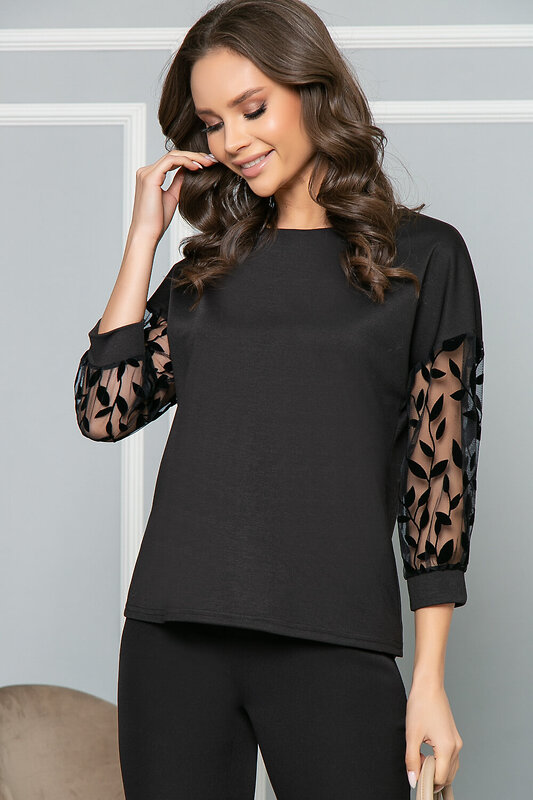 LT Collection Блуза 278744 Б5115 черный