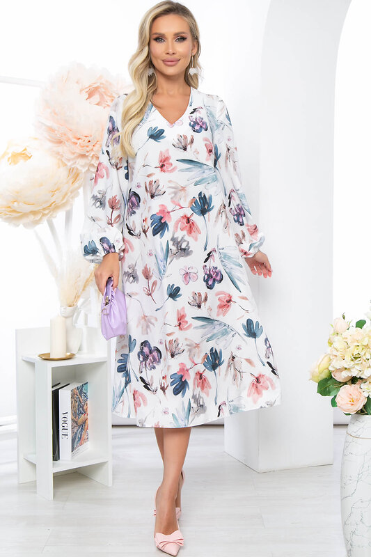 LT Collection Платье 279521 П5253 белый
