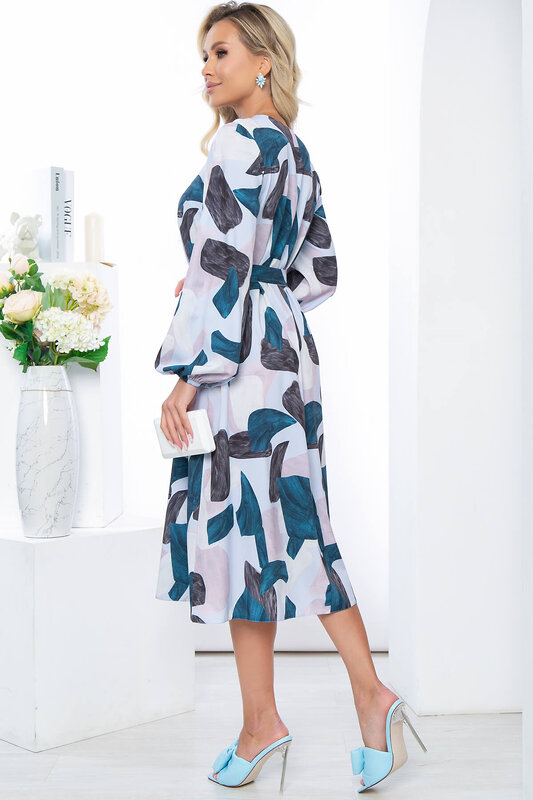 LT Collection Платье 279522 П5254 серо-голубой