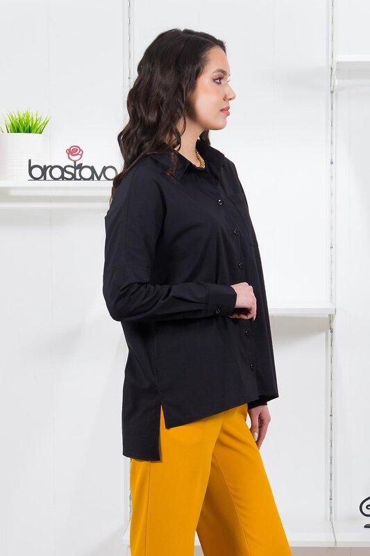 Braslava Рубашка 280635 4290-3 чёрный