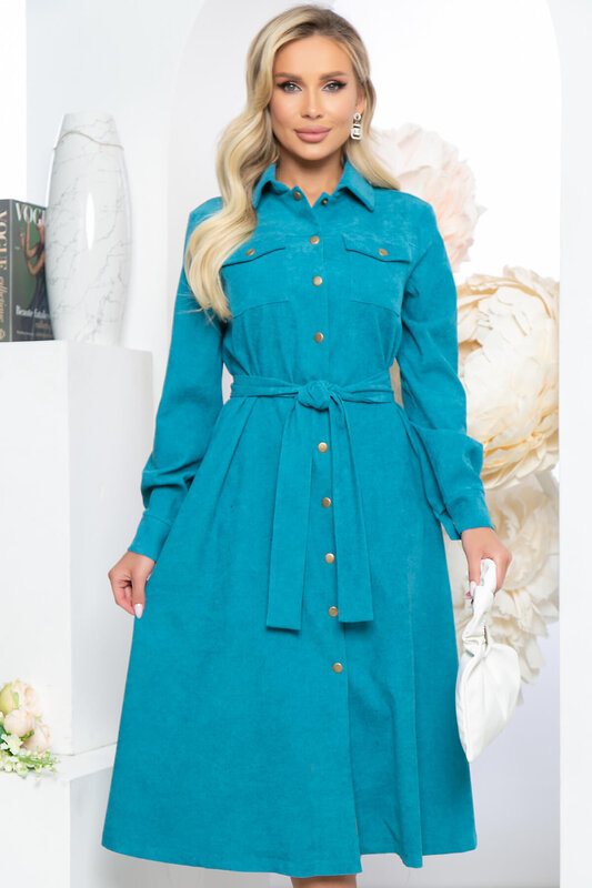 LT Collection Платье 281327 П5229 бирюзовый