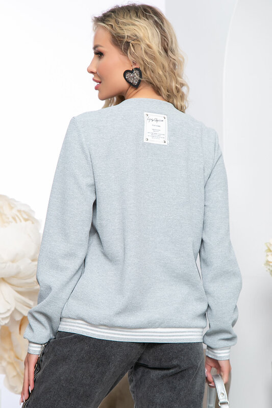 LT Collection Бомбер 281338 Б5220 светло-серый