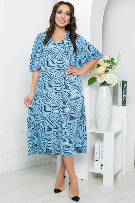 LT Collection Платье 281340 П5303 голубой