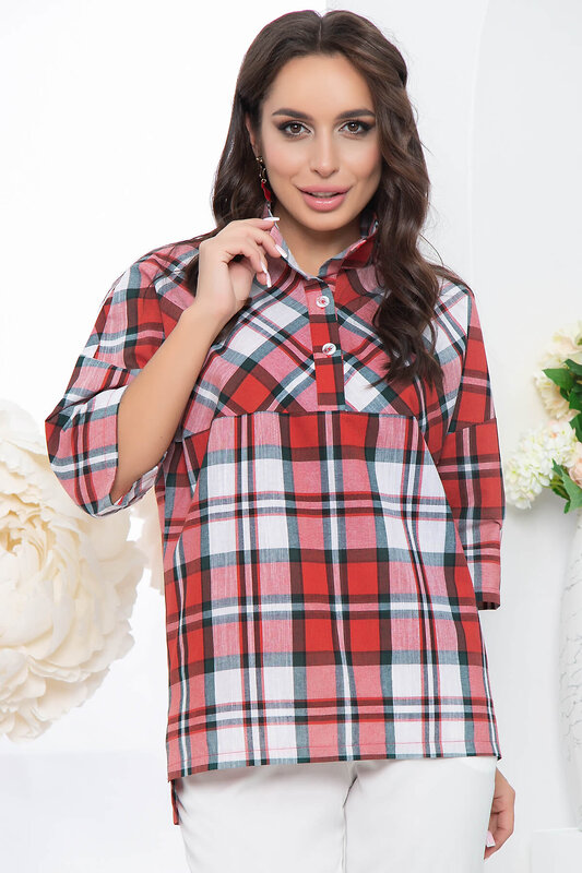 LT Collection Рубашка 281540 Б5144 красный