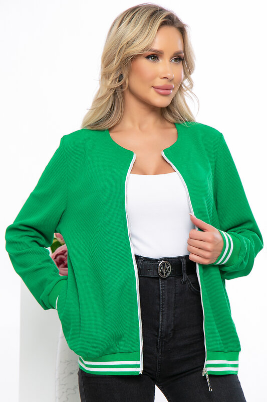 LT Collection Бомбер 282084 Б5221 ярко-зелёный