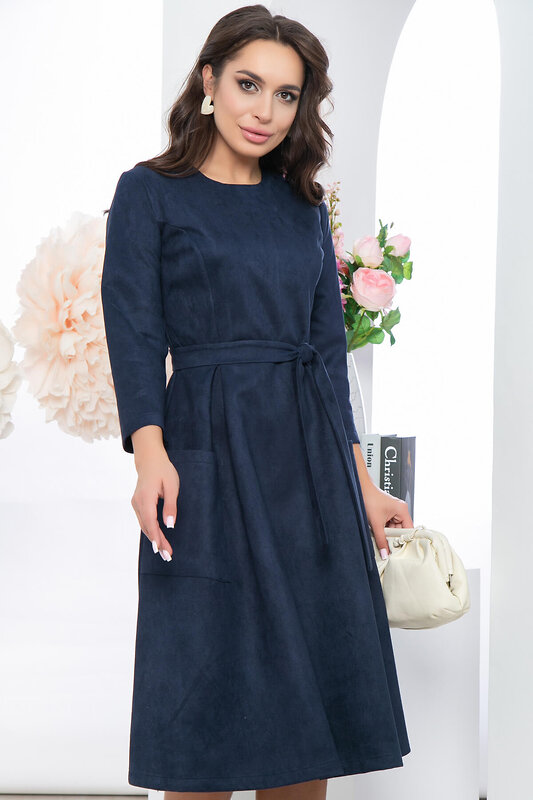 LT Collection Платье 282091 П5381 тёмно-синий