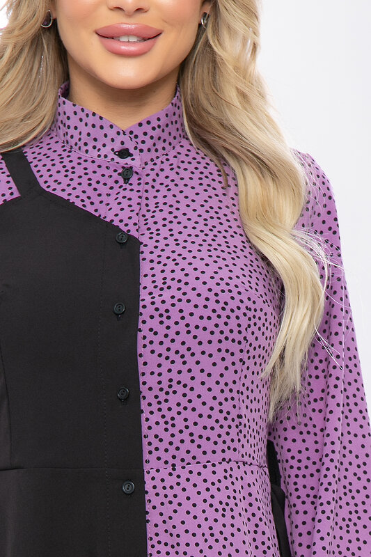 LT Collection Платье 282092 П5403 чёрный, сиреневый