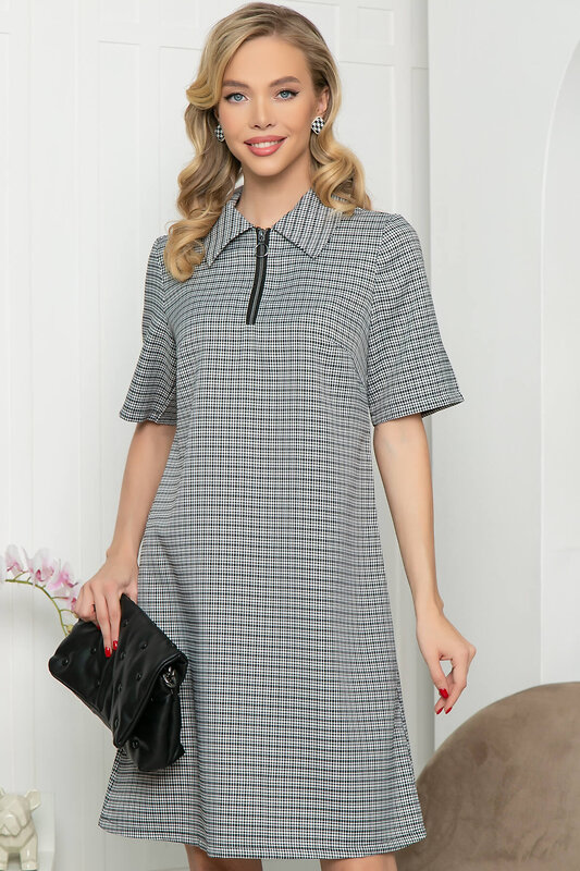 LT Collection Платье 282312 П5431 чёрный, белый