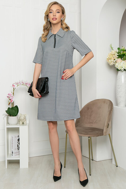 LT Collection Платье 282312 П5431 чёрный, белый