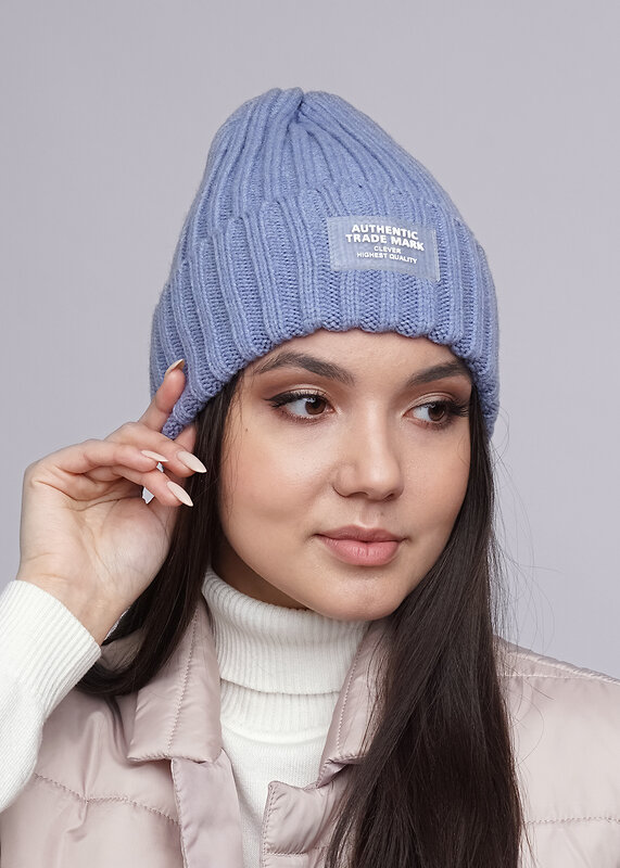 CLEVER Шапка 282500 533738аш св.джинсовый