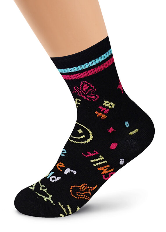 CLEVER Носки 282768 С1325 20-22,22 чёрный