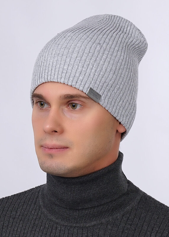 ЭЙС Шапка 282899 423659хпэ меланж св.серый