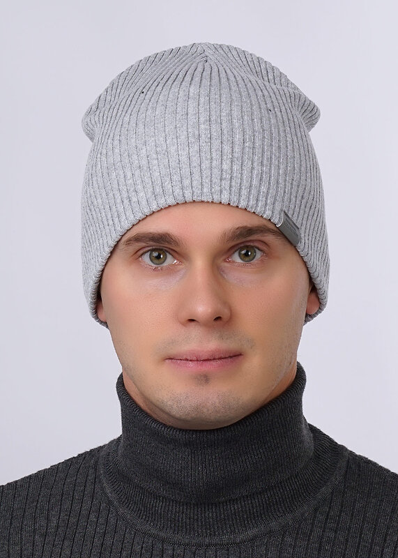 ЭЙС Шапка 282899 423659хпэ меланж св.серый