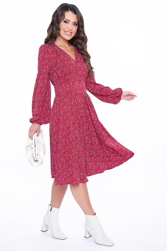 LT Collection Платье 284156 П2692 бордовый