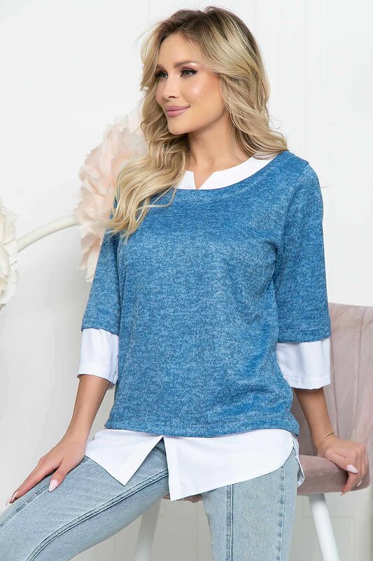 LT Collection Джемпер 284172 Б5367 джинсовый