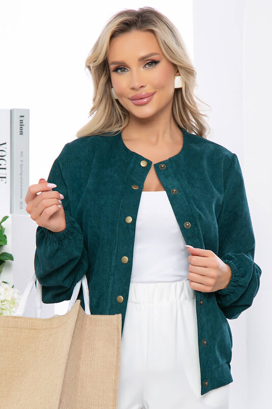 LT Collection Бомбер 284177 Б5400 изумрудный